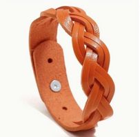 1 Stk. Armband Aus PU-Leder, orange 5.5 - 8cm