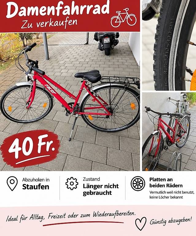 Biciclette: Damenfahrrad – Usato da Staufen venduto da The-Guzzo-Family