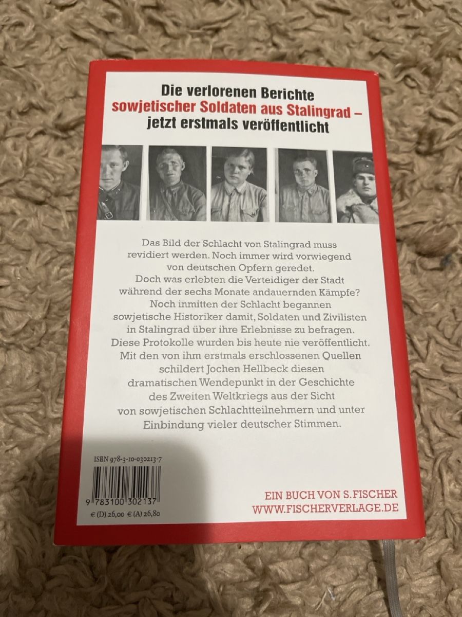 Libri: Stalingrad Protokolle, Jochen Hellbeck,Top Zustand! – Nuovo (secondo la descrizione) da Unterkulm venduto da AnoliOccasion 1