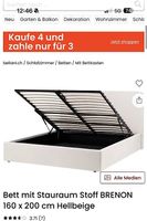 Fast neues Bett + Matratze (hochwertig) 