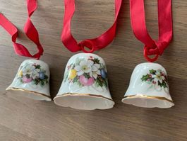 3er Set Glocken Freiberger Porzellan