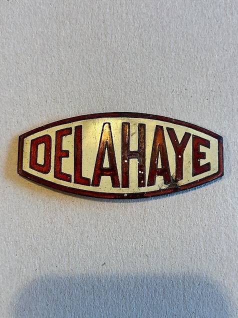 Ecriteaux: Delahaye plaque émaillée – D'occasion à Cernier par Mustang28966