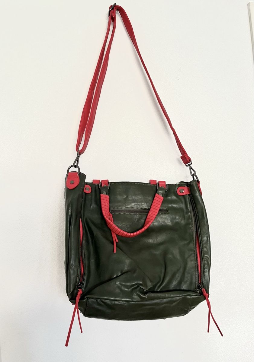 Borse da donna: NEU! GIULIANO TASCHE OLIVE/ROT – Usato da Basel venduto da JJ.Elena 6