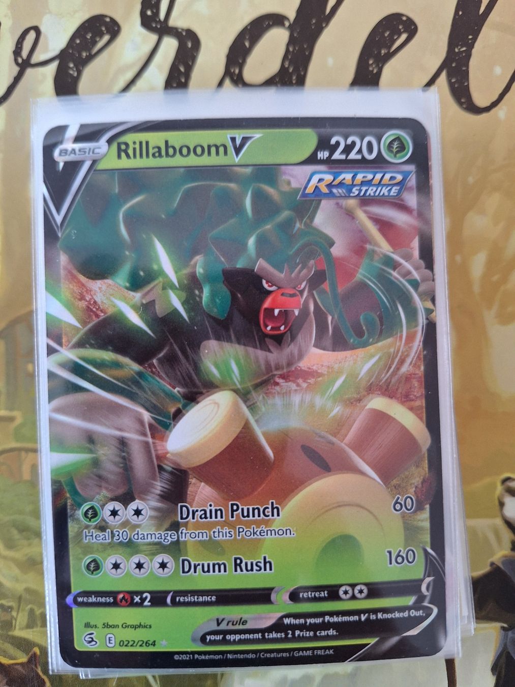 Pokémon Carte collezionabili: Rillaboom V - Pokemon – Usato da Altstätten SG venduto da GGsGameshop