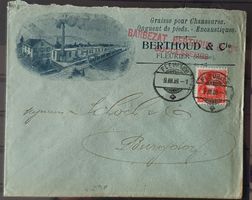 Illustrierter Brief von Fleurier 1909