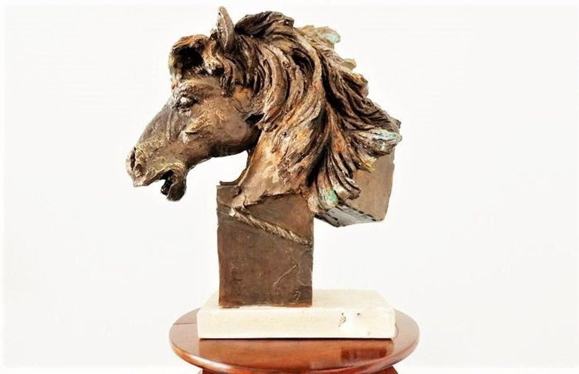 Skulpturen & Statuen: A.G. Pferd - Skulptur - Mischtechnik – Gebraucht aus Ponte Tresa von 11GalleriaAlterEgo11 4