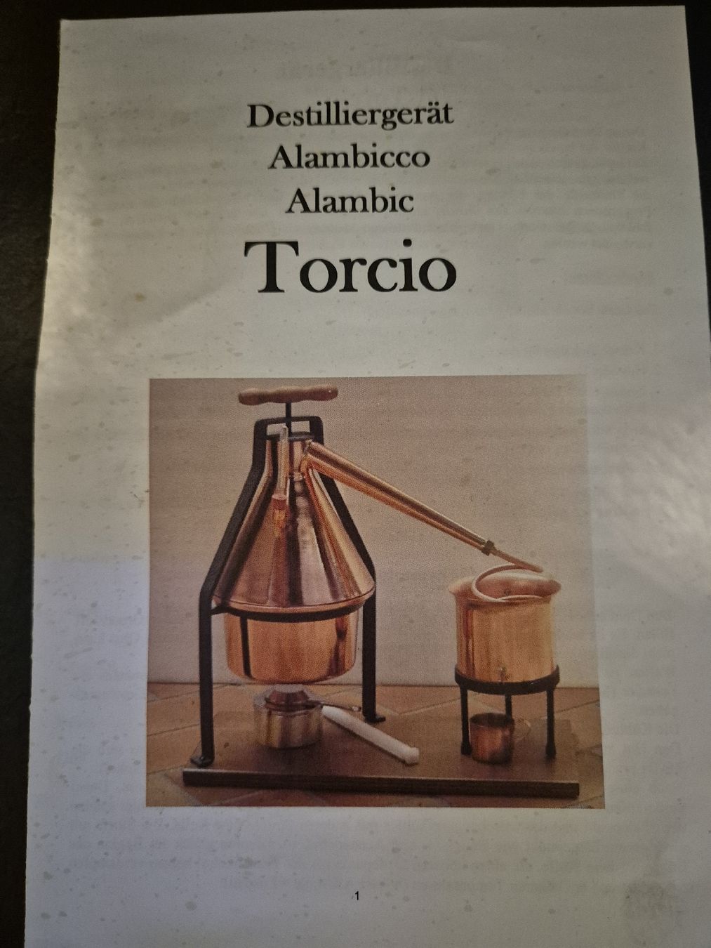 Alambic en cuivre 