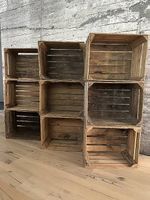 9 Deko Harassen Kisten Holz Rustikal Shabby Chic Vintage