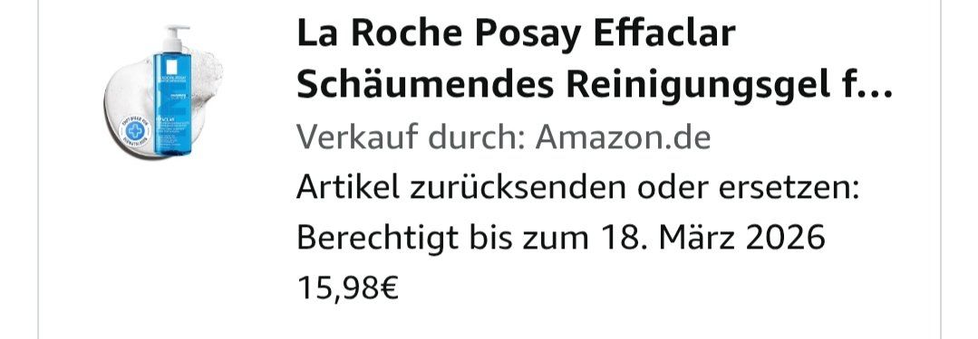 La Roche Posay Cura del viso: La Roche Posay Effaclar Cleanser 400ml – Nuovo (secondo la descrizione) da Zuchwil venduto da KohlaMagic 2
