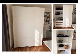 IKEA Pax Kleiderschrank Schiebetüren Weiss 200x66x236cm
