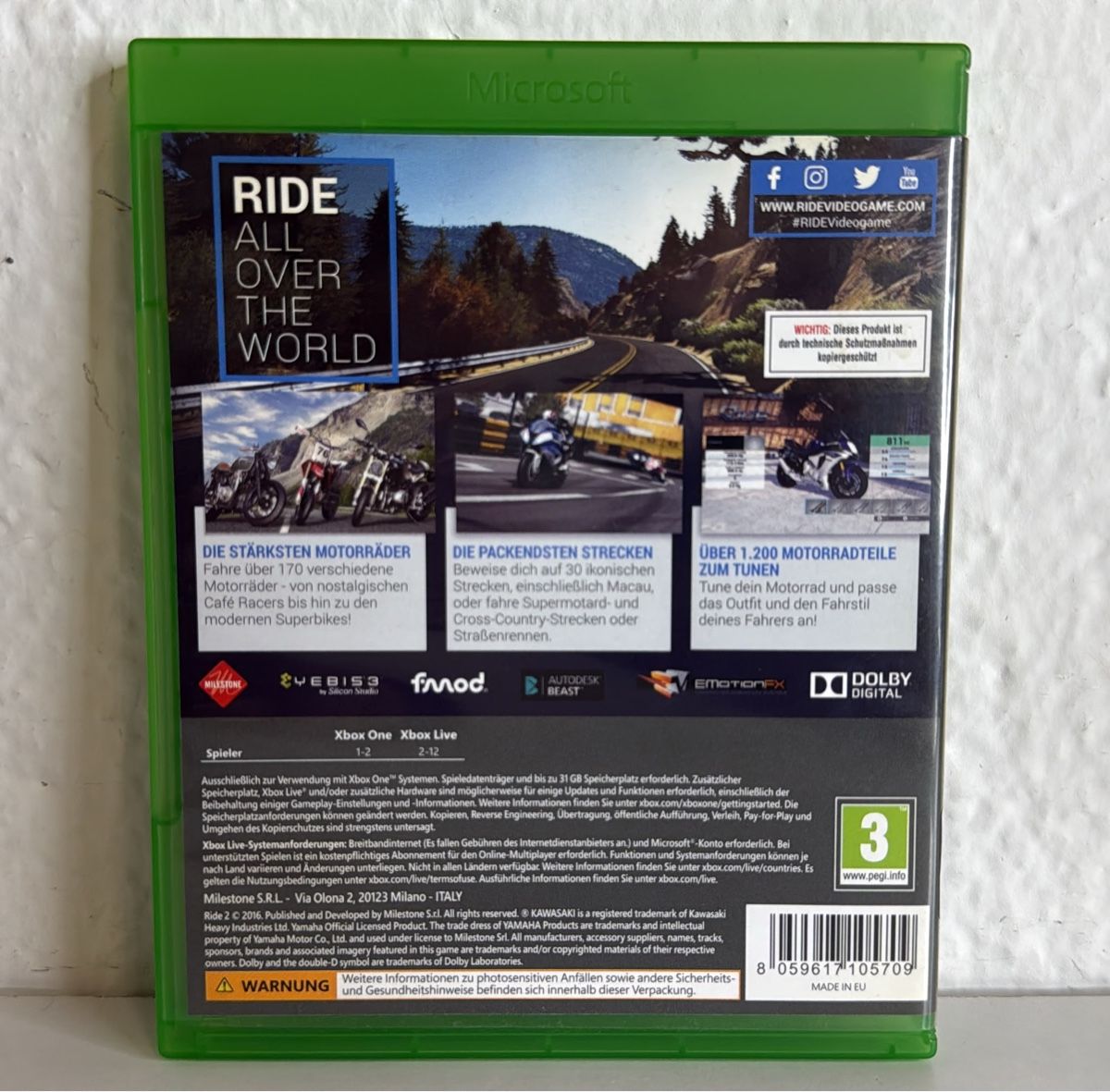 Microsoft Giochi: Ride 2 Xbox One Game - Good Condition – Usato da Ehrendingen venduto da bubulence 1