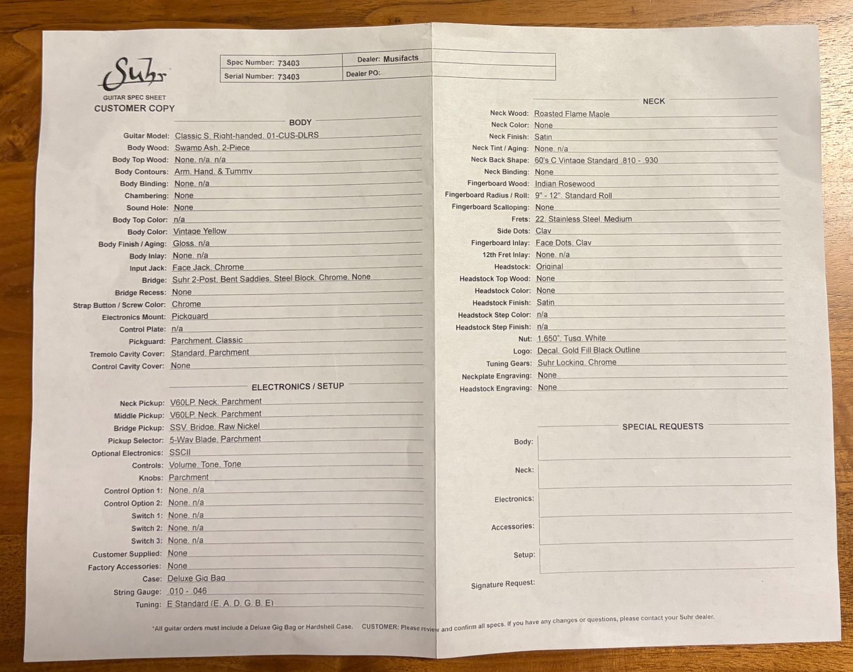 Strumenti musicali: Suhr Classic S - Roasted Maple Neck – Nuovo (secondo la descrizione) da Fribourg venduto da DanielPascal 6