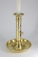 K0387 Antiker Säulenschaftleuchter Biedermeier ~1830