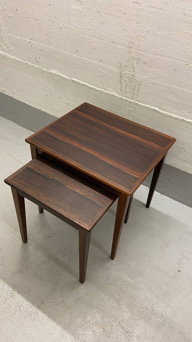 Tischset: Modulares Mid-Century 2er Tischset von KFF Dänemark – Gebraucht aus Zürich von Unique2400