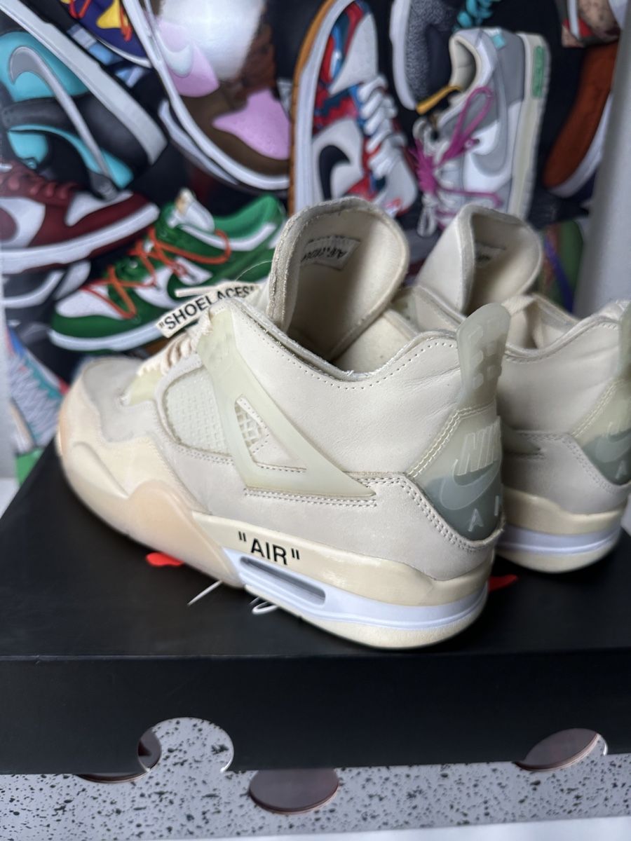 Off-White Scarpe da uomo: Jordan 4 OFF-WHITE Sail, Gr. 42.5 – Usato da Freidorf TG venduto da kickznlacez 4