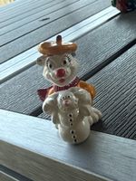 Clown Figur mit Schneemann 