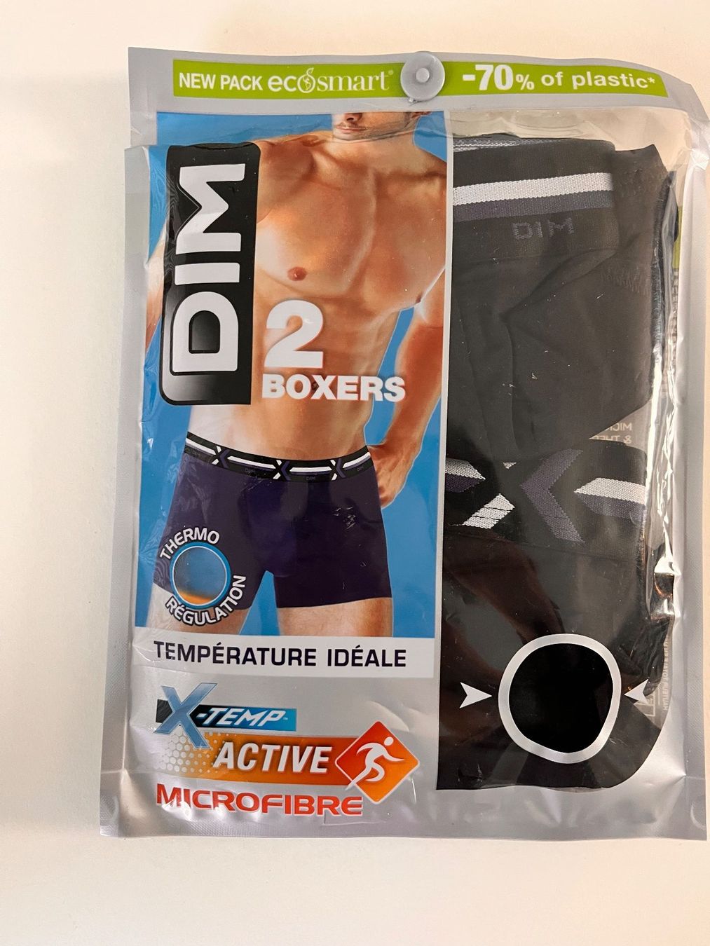 Biancheria intima: Boxershorts DIM, Active, Microfibre, Grösse L, Schwarz, 2 St – Nuovo e nell'imballaggio originale da Rudolfstetten venduto da gst_g7xl