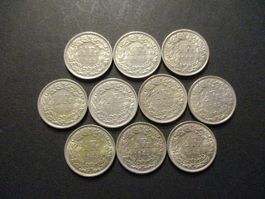 10 x 50 Rp  10 x 1963  Superbes pièces  Top qualité