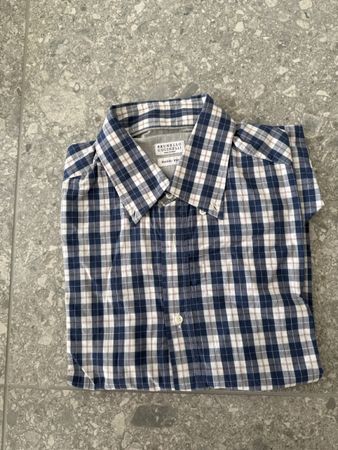 Herren Hemd Brunello Cucinelli kariert Grösse XL
