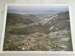 Schulwandbild Nr. 184 Flugbild Klus von Moutier