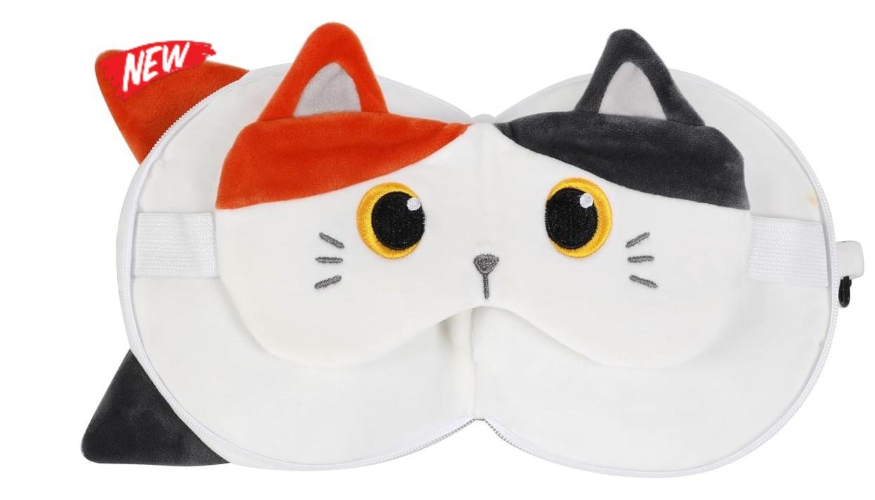 Kissen: OREILLER DE VOYAGE & MASQUE DE NUIT CHAT BLANC – Neu und originalverpackt aus Châtelaine von BONNE_AFFAIRE 1