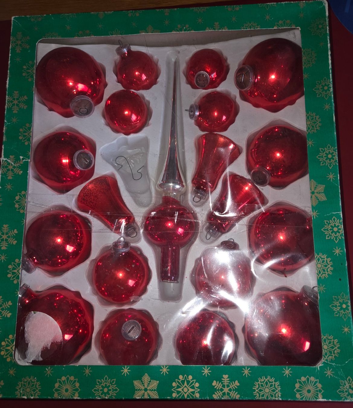 Tutte le decorazioni: Boîte de boules de Noël rouge – Usato da Corserey venduto da ded_7fys