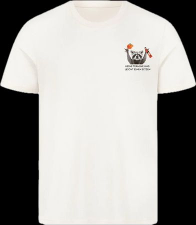 Neu! Premium T-Shirt mit Waschbär Motiv, Grösse L