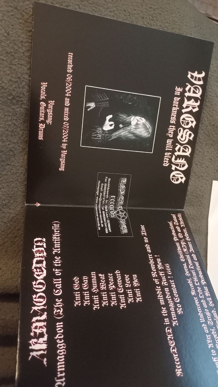 Dischi in vinile: Armageddon/Vargsang 7" EP, Black Metal – Usato da Olten venduto da Donatello1984 2
