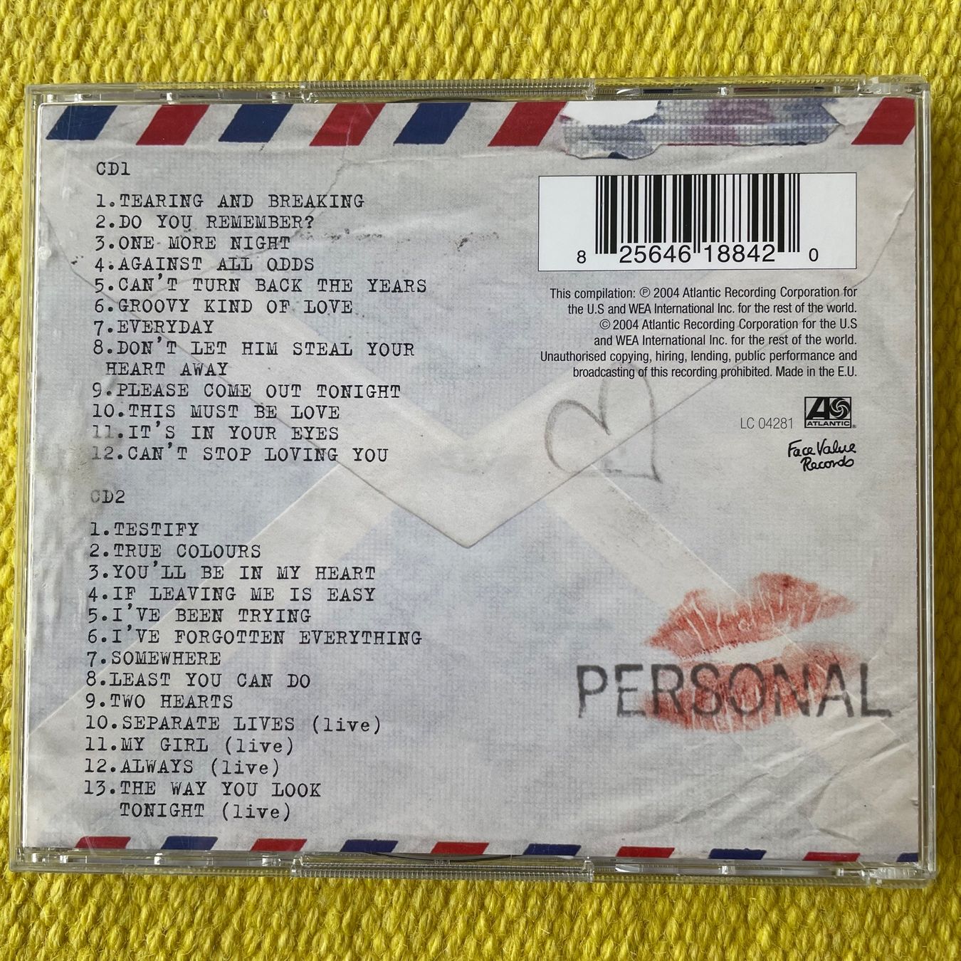 CD: PHIL COLLINS GENESIS-2CD LOVE SONGS – Usato da Rorschacherberg venduto da CD-Roli 1