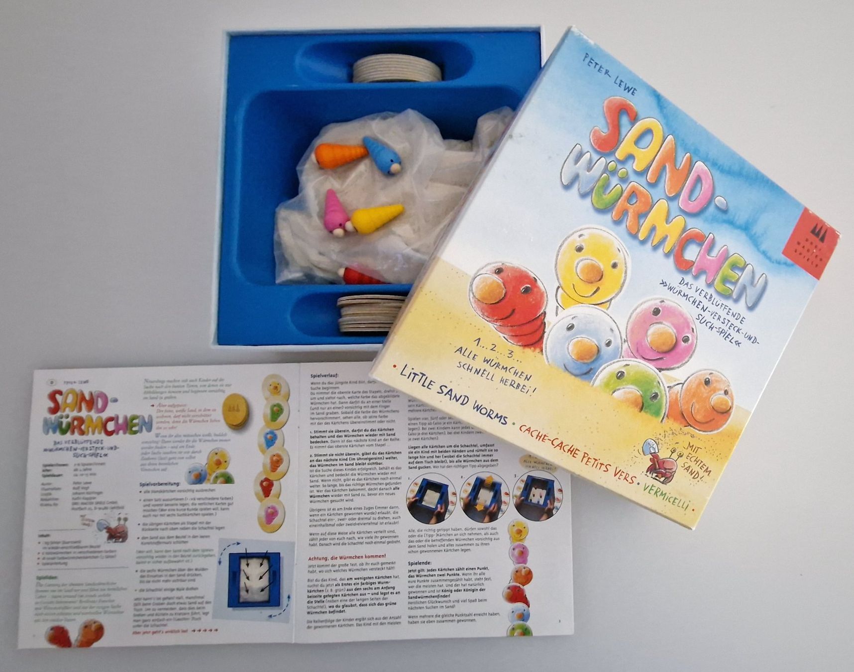Giochi: SANDWÜRMCHEN Suchspiel ab 4+ von DreiMagierSpiele – Usato da Meggen venduto da Lunime