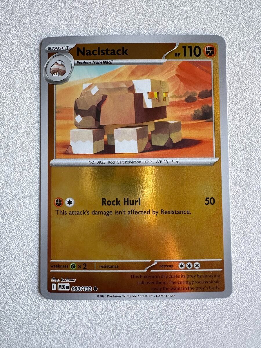 Pokémon Carte collezionabili: Naclstack MEG EN 083/132 HOLO – Nuovo (secondo la descrizione) da Zürich venduto da 05t_bwx2