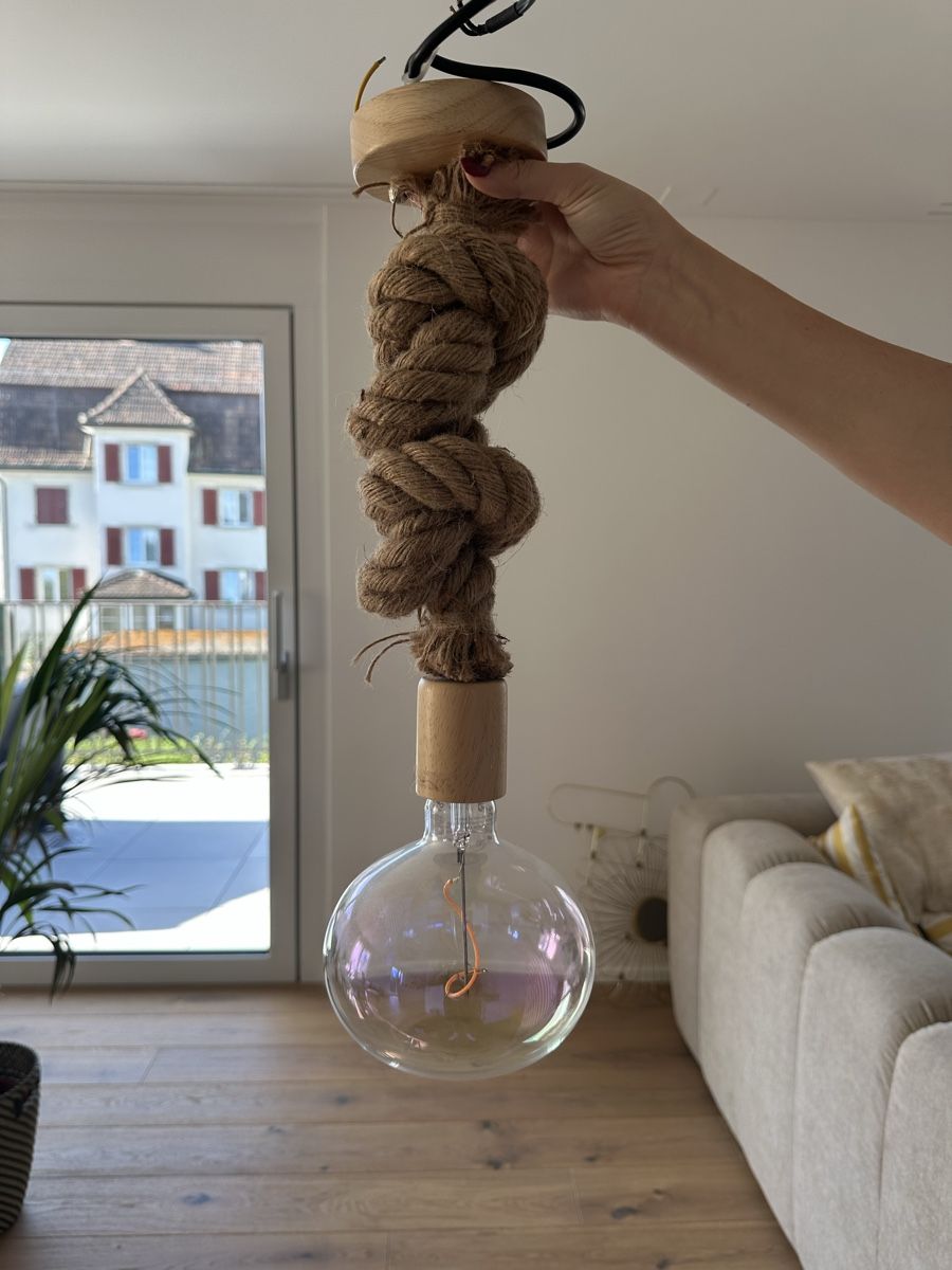 Lampadari & plafoniere: 2x Pendelleuchte Seil Holz – Usato da Pfaffhausen venduto da ser_82yb 2