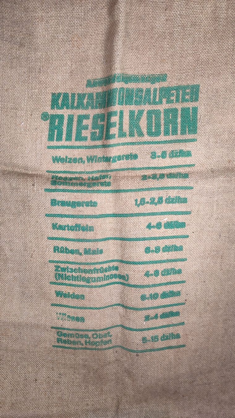 Tessuti: Wunderschöne alter Jutesacke Nr1 Kalkammonsalpeter – Usato da Gelterkinden venduto da MYSTOREFORYOU4460 4