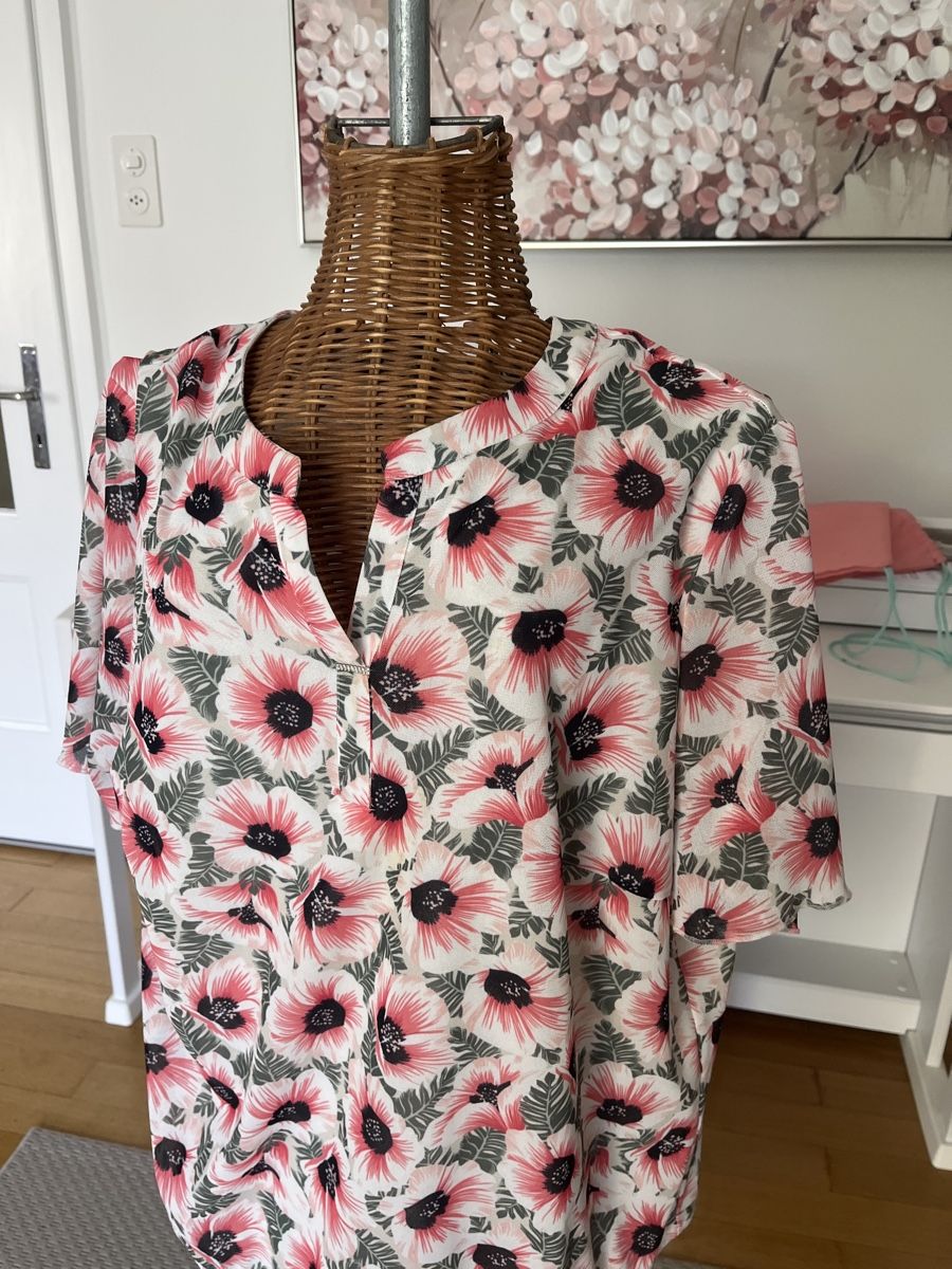Camicette: Bluse mit Blumenmuster, Frank Walder, 46 – Usato da Solothurn venduto da Bobesch08 2