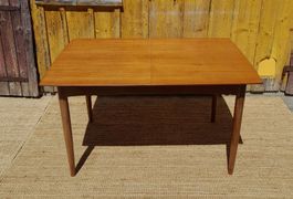 Mid Century Teak Auszugstisch Dänemark  Kai Kristiansen