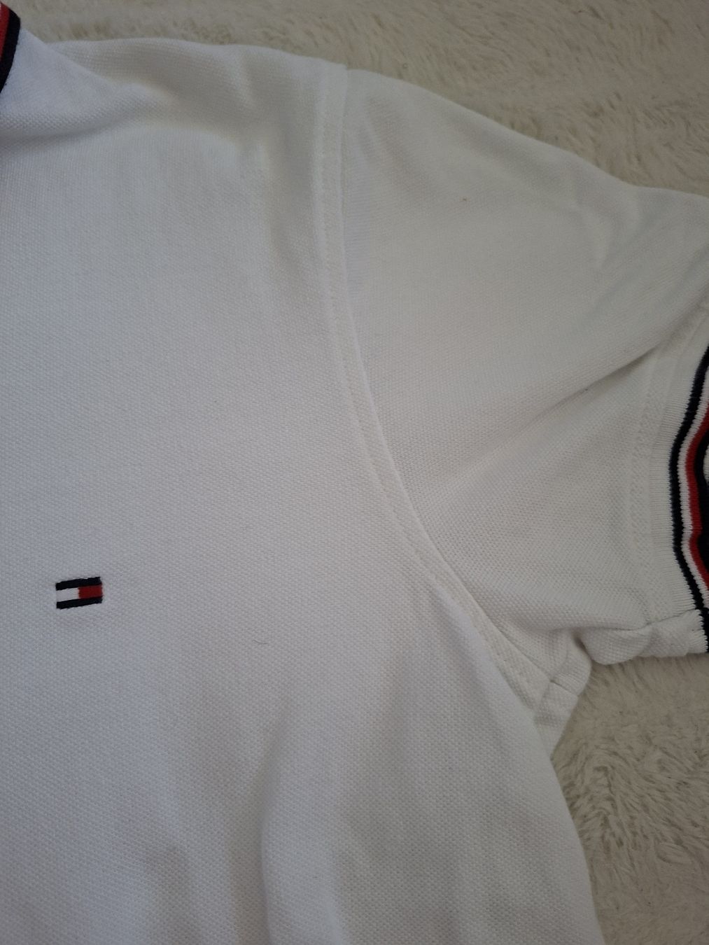 Tommy Hilfiger Magliette Polo: Polo Tommy Hilfiger blanc taille M coton 4 – Usato da Renens VD venduto da ser_j2fn 5