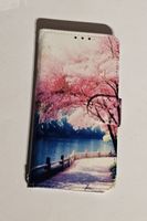 Handyhülle für Samsung Galaxy s23, Motiv: Kirschblüten+Fluss