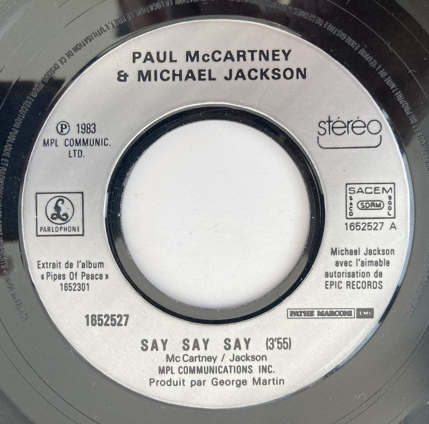 Dischi in vinile: PAUL McCARTNEY AND MICHAEL JACKSON - SAY SAY SAY – Usato da Bottens venduto da hotter-than-hell 2