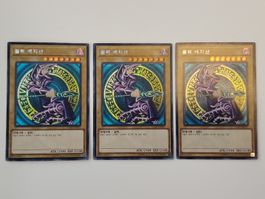 Yu-Gi-Oh Karten Dunkler Magier 3 Stück Secret Rare - vintage