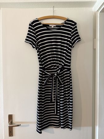 Esprit Kleid gestreift schwarz/weiss, figurbetont, Gr. S