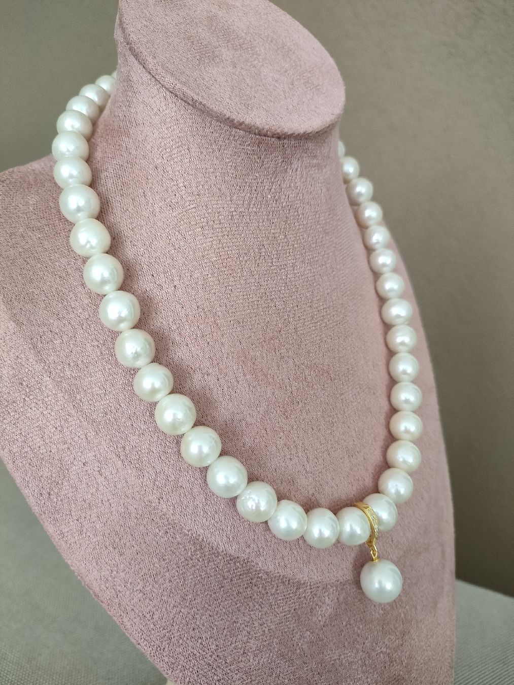 Catenine: Süsswasserperlen Kette mit Anhänger – Nuovo e nell'imballaggio originale da Bern venduto da Lidia.5 3