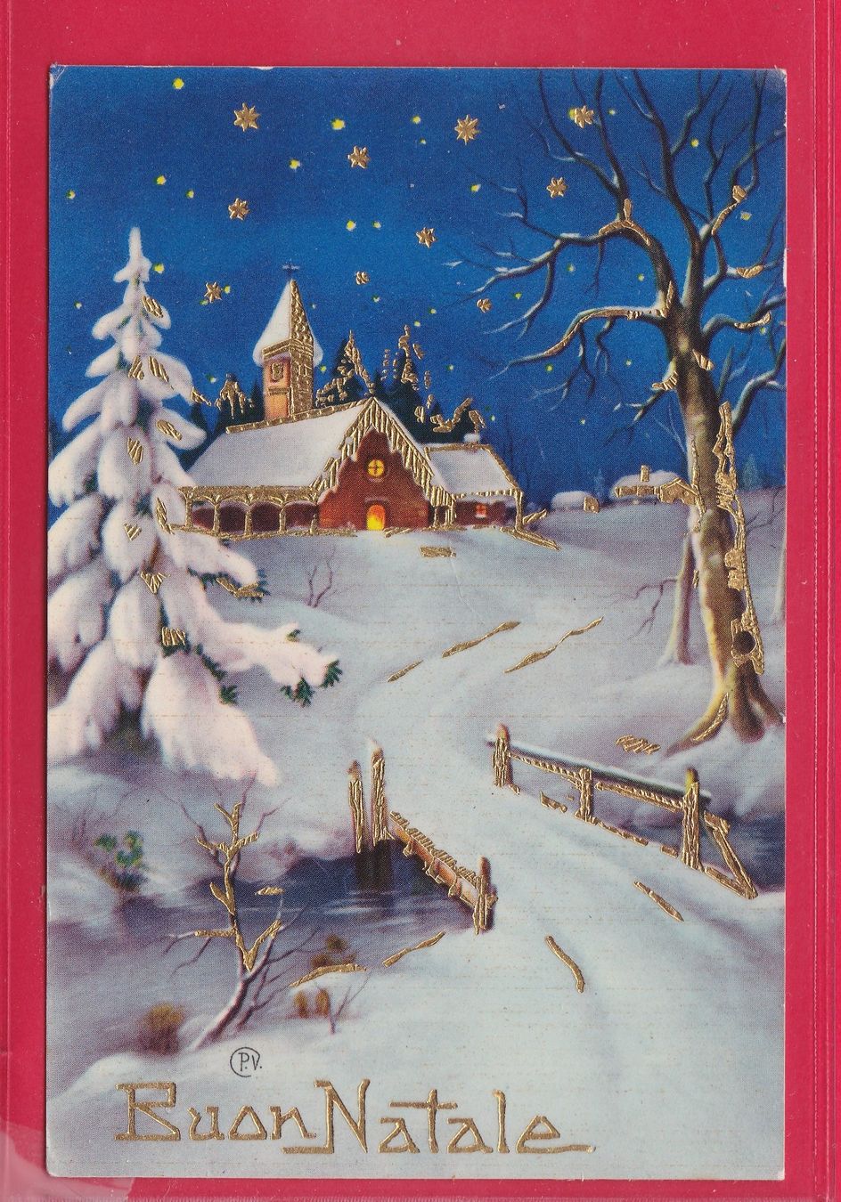 Cartoline postali: BUON NATALE, 18.12.1957 – Usato da Oberrieden venduto da Gebirgsstelze