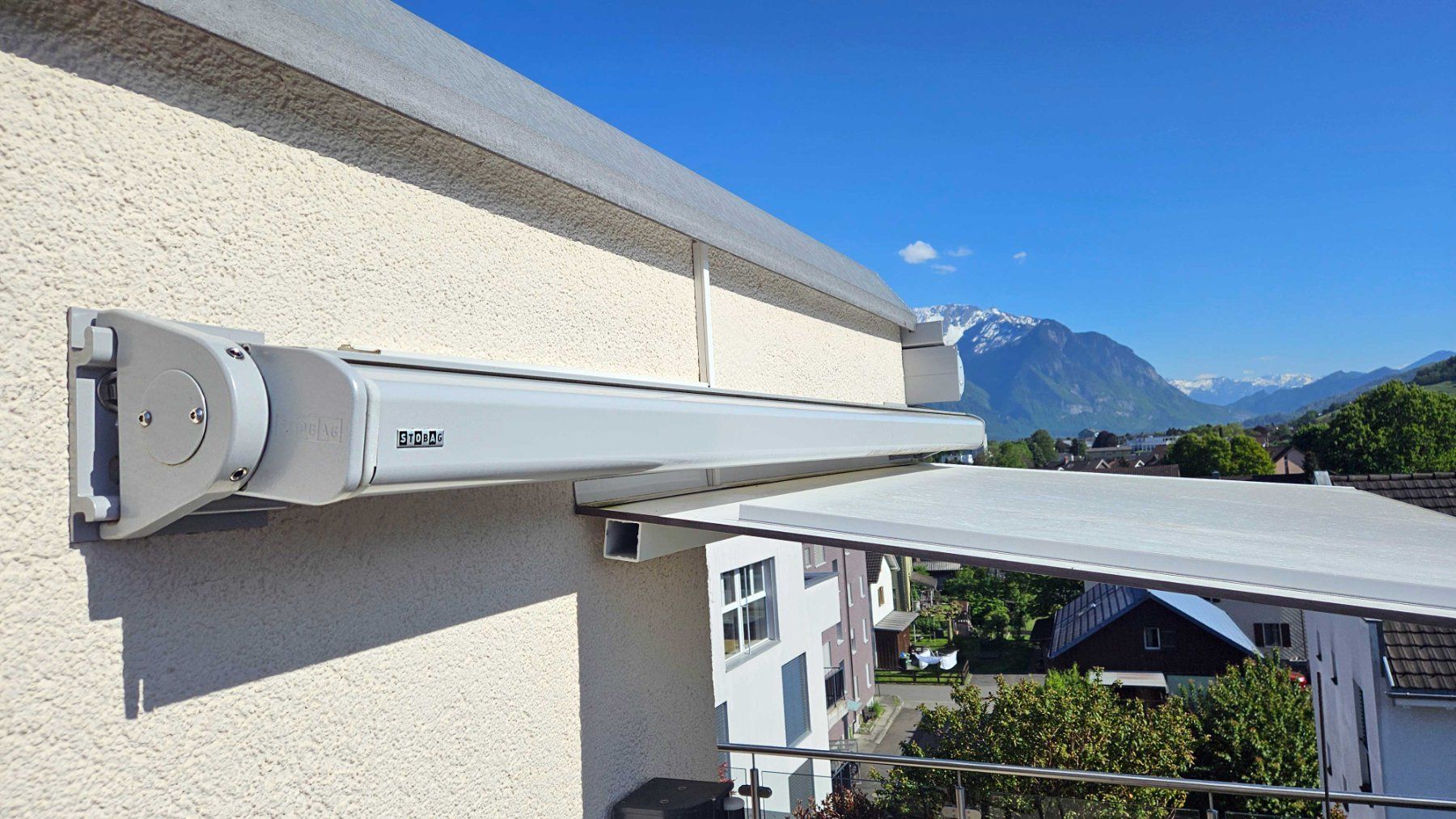Stobag Tende da sole: Gelenkarmmarkise / Sonnenstoren STOBAG – Usato da Buchs SG venduto da Orangekarst 1