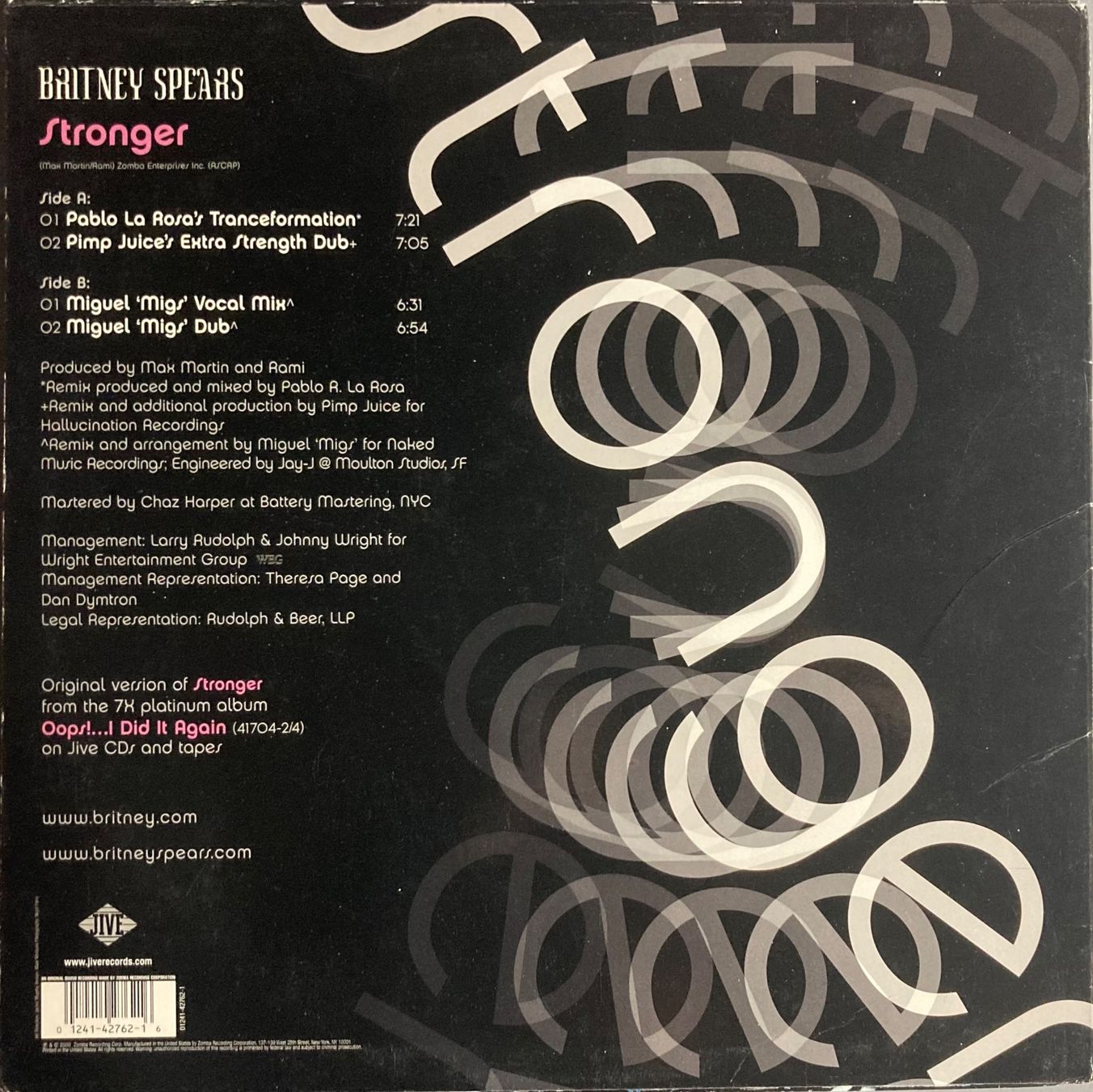 Schallplatten: BRITNEY SPEARS - STRONGER – Gebraucht aus Poliez-Pittet von Newtown-Records 1