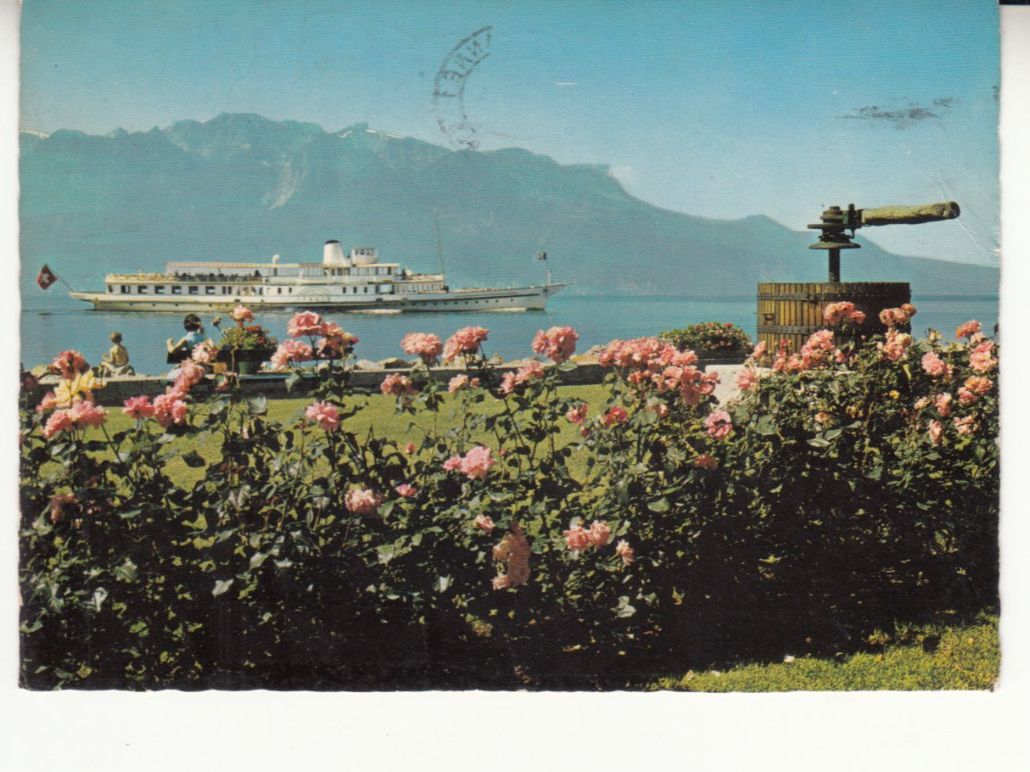 Cartoline postali: Vevey mit DS Italie 1969 – Usato da Bürglen TG venduto da StampGraf