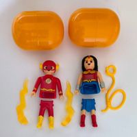 2x Playmobil DC 9,5 Kinder Maxi Ü-Ei Flash & Wonder Woman