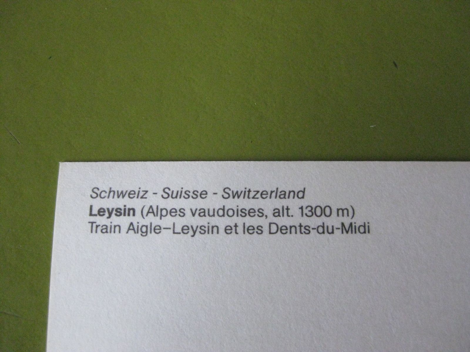 Cartoline postali: AK Leysin Sommer mit Zug – Usato da Malters venduto da Marosko 2