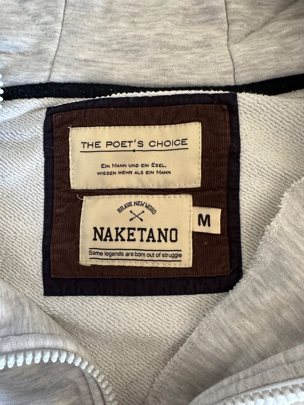 Naketano Pullover & Sweatshirts: Naketano Hoodie grau Grösse M – Gebraucht aus Niederbüren von Hudi_1974 1