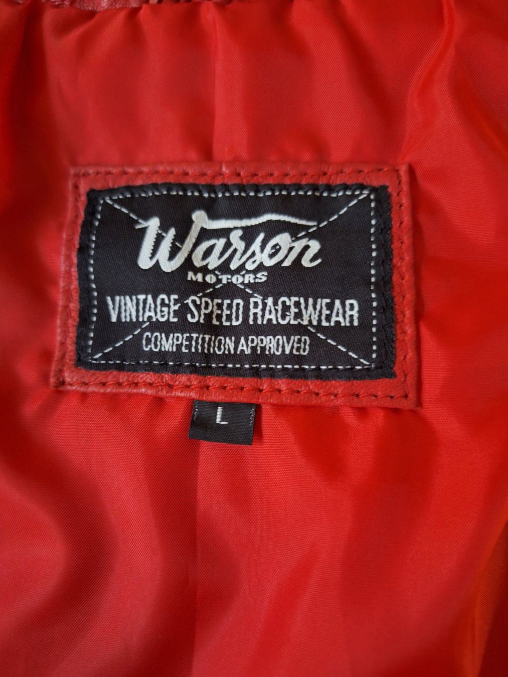 Vestes: Veste en cuir rouge WARSON , Taille L – Neuf (Voir description) à St-Triphon par Jldr0 6