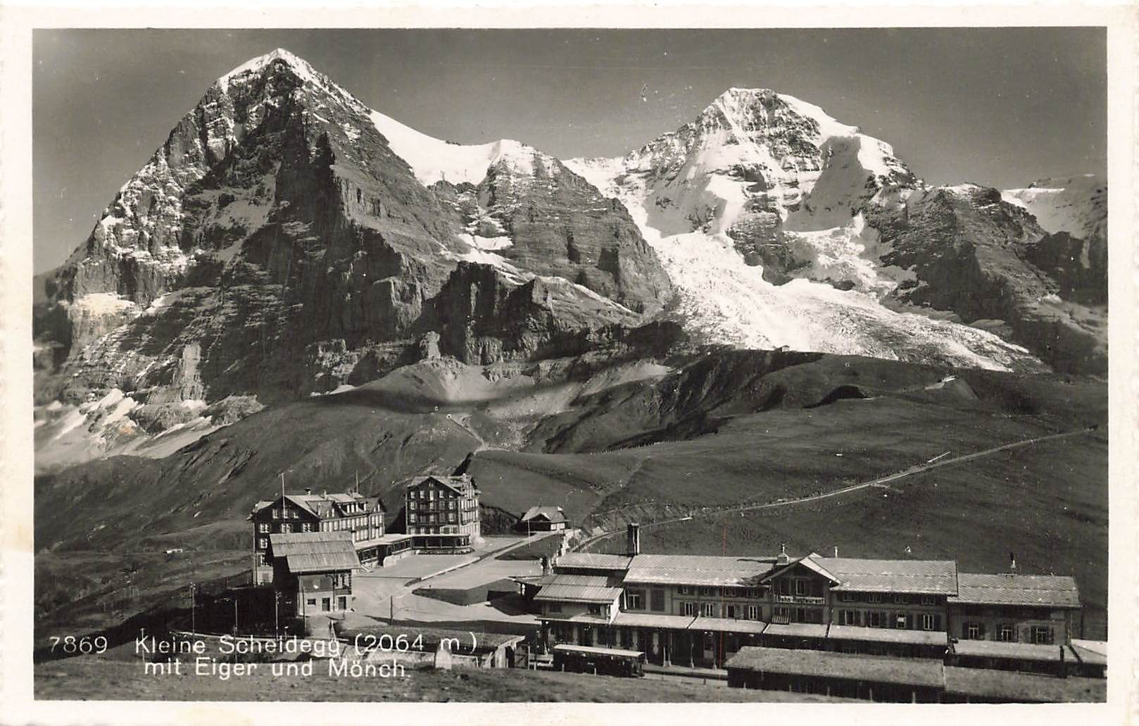 Cartoline postali: Kleine Scheidegg BE Eiger und Mönch Alpenpanorama – Usato da Biasca venduto da Blenio71